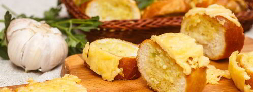 чесночные гренки с сыром. Шаг 10