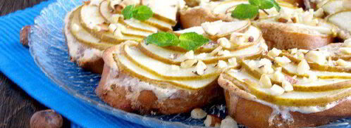 десертные гренки с грушей и амаретто. Шаг 9