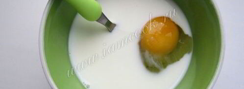 гренки из батона с яйцом и молоком. Шаг 4