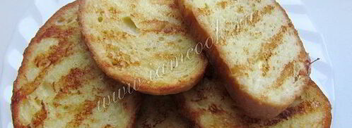 гренки из батона с яйцом и молоком. Шаг 8