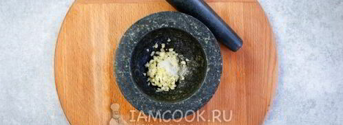 гренки из бородинского хлеба с чесноком. Шаг 7