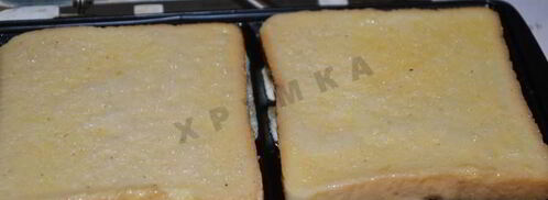 гренки из хлеба в вафельнице. Шаг 6