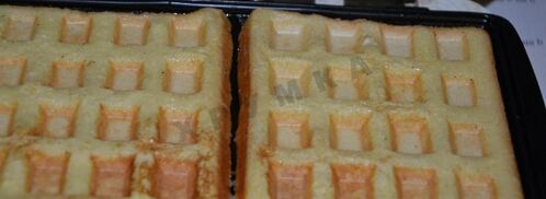 гренки из хлеба в вафельнице. Шаг 7