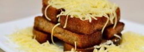 гренки с чесноком и сыром. Шаг 6