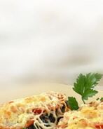 Гренки с грибами и помидорами