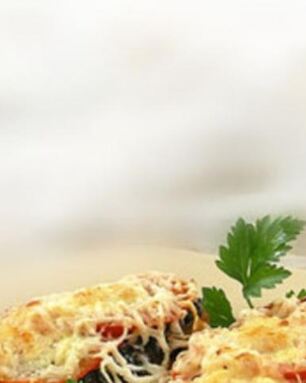 Гренки с грибами и помидорами