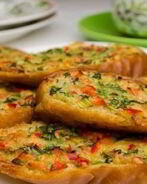 Гренки с луком