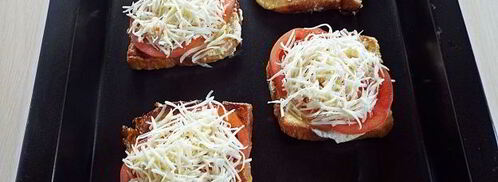 гренки с помидорами и сыром. Шаг 12