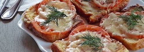 гренки с помидорами и сыром. Шаг 14