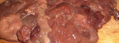 гренки с жареной печенкой. Шаг 3