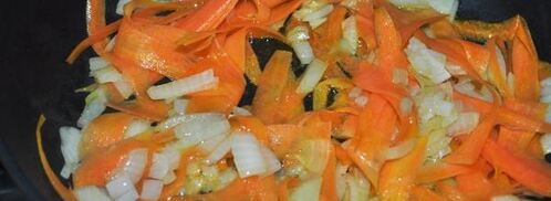 гренки со свининой и овощами. Шаг 5