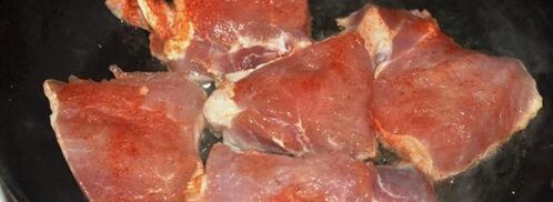 гренки со свининой и овощами. Шаг 11