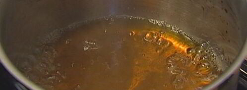 сладкие гренки с томлеными персиками. Шаг 3