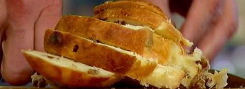 сладкие гренки с томлеными персиками. Шаг 6