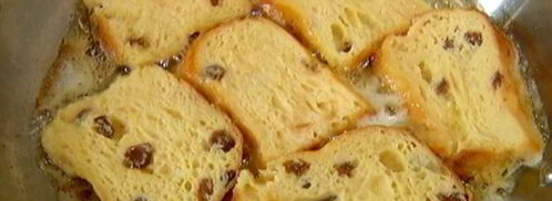 сладкие гренки с томлеными персиками. Шаг 7