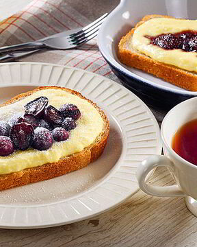 Сладкие гренки с творогом