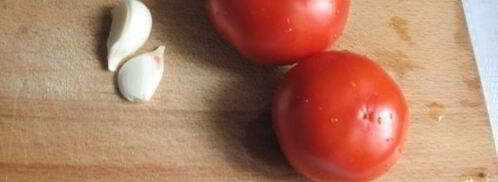 баклажанная икра со свежими помидорами и чесноком. Шаг 11