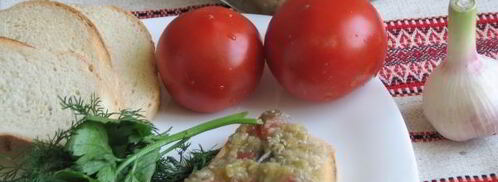 баклажанная икра со свежими помидорами и чесноком. Шаг 14