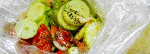 диетическая кабачковая икра в рукаве. Шаг 8