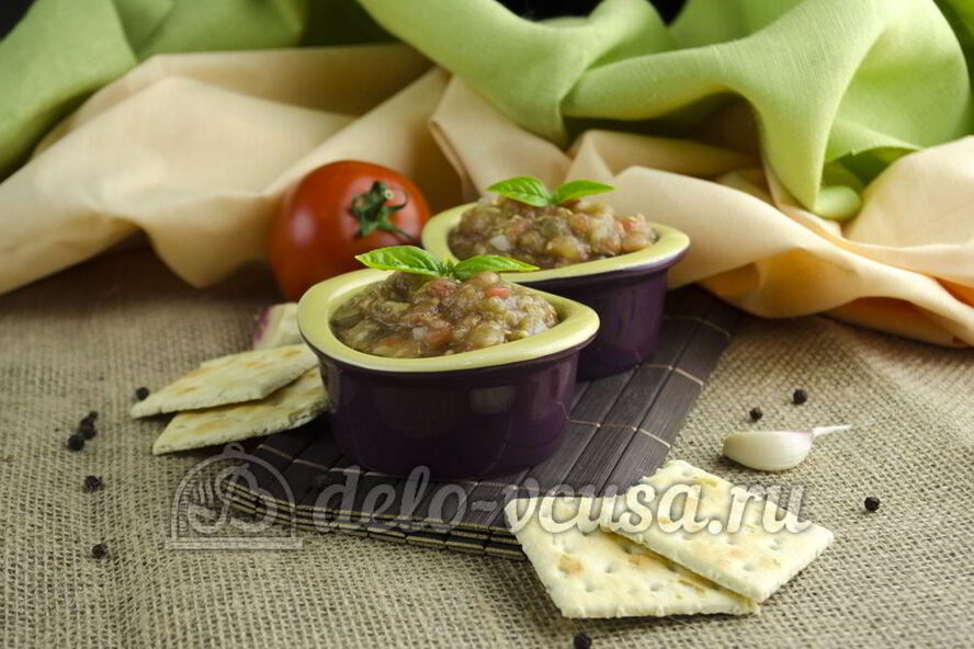 Рецепт икры из баклажанов со свежими помидорами