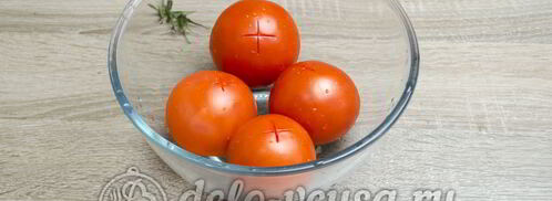 икра из баклажанов со свежими помидорами. Шаг 4