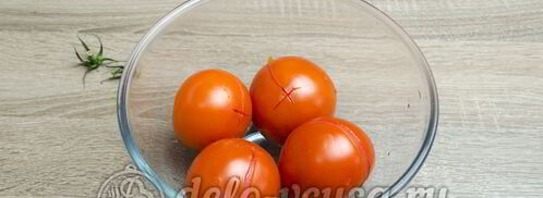 икра из баклажанов со свежими помидорами. Шаг 6