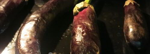 икра из печеных баклажанов. Шаг 3