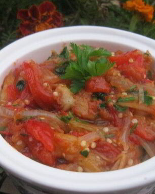 Икра из печеных овощей