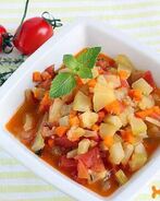 Кабачковая икра кусочками