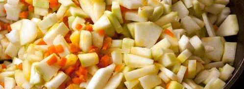 кабачковая икра кусочками. Шаг 8