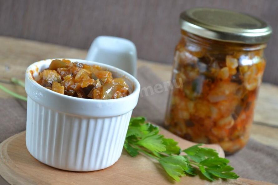 Рецепт кабачкова баклажанная икра на зиму пальчики оближешь
