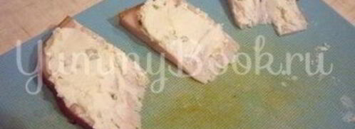 изящные канапе с грушей, ветчиной и сыром. Шаг 14