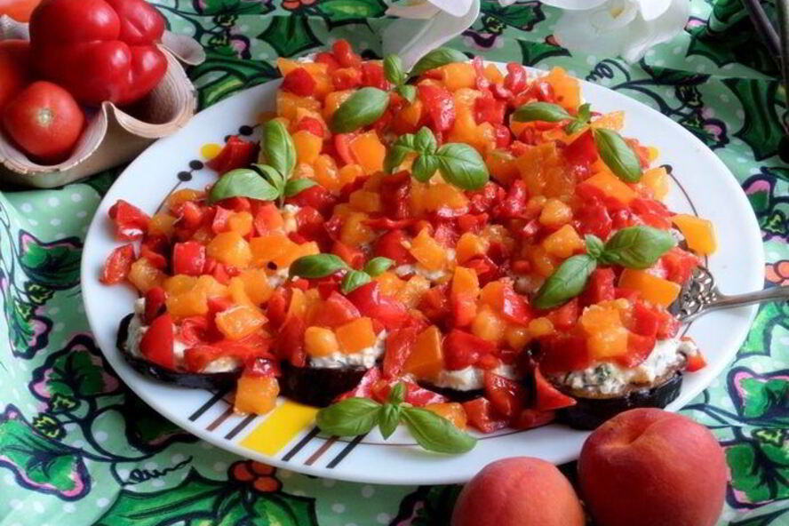 Рецепт канапе из баклажанов