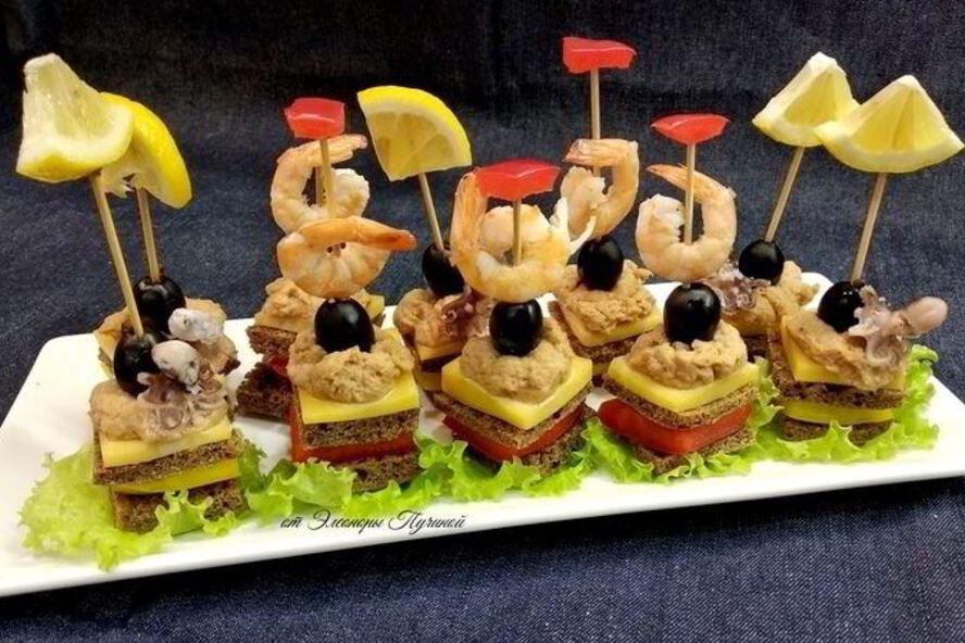 Рецепт канапе морской штиль