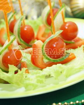 Канапе на праздничный стол Кораблики