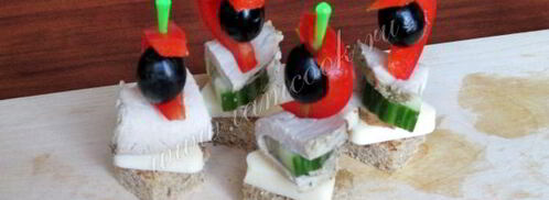 канапе праздничное ассорти. Шаг 11