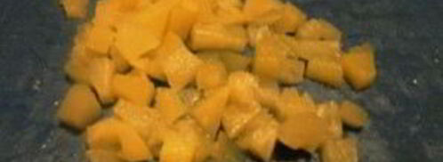 канапе с ананасами, курицей и апельсинами. Шаг 6