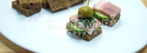 канапе с бужениной. Шаг 5