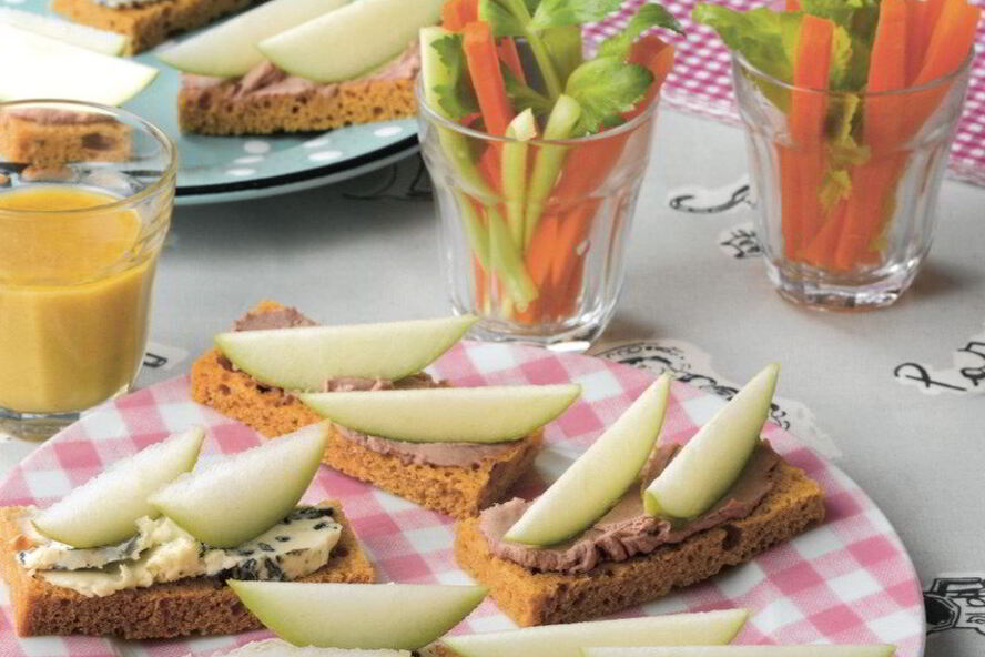 Рецепт канапе с голубым сыром