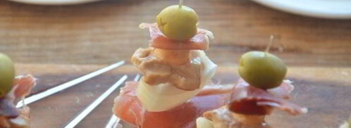 канапе с хамоном, грибами и сыром. Шаг 6