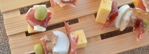 канапе с хамоном, грибами и сыром. Шаг 8