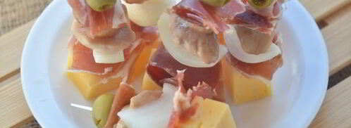 канапе с хамоном, грибами и сыром. Шаг 9