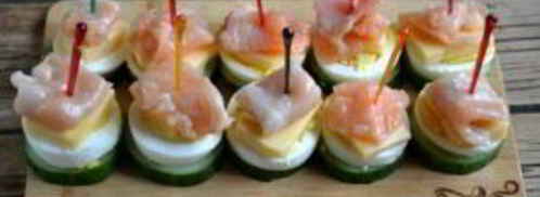 канапе с красной рыбой. Шаг 6