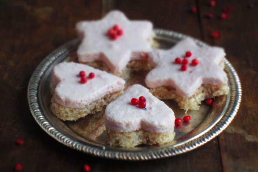 Рецепт канапе с муссом из ветчины и рикотты