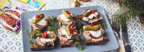 канапе с ростбифом. Шаг 9