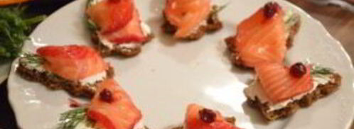 канапе с семгой и сыром. Шаг 5