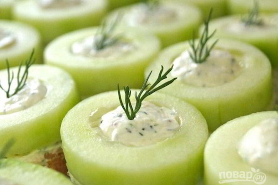 Рецепт огуречных канапе