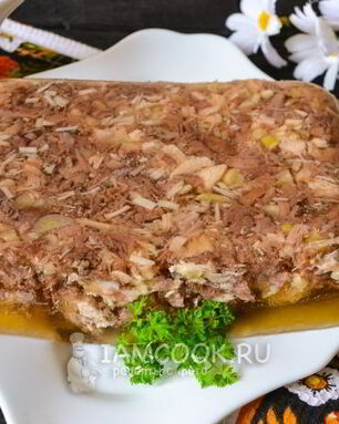 Холодец из говядины и курицы