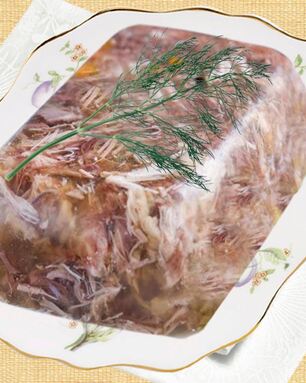 Холодец из рульки и говядины