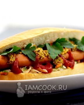 Хот-дог с квашеной капустой